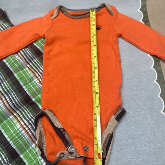 Carters 0-3 Months Romper Shorts with Matching Bodysuit Lion Themed - Picture 9 of 16